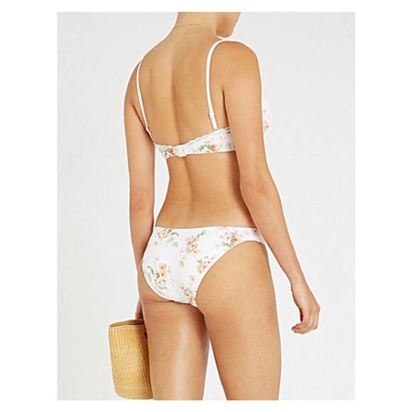 Zimmermann Heathers Pant Mid Rise Bikini Bottoms In Floating Bouquet Size 10 - Picture 2 of 8